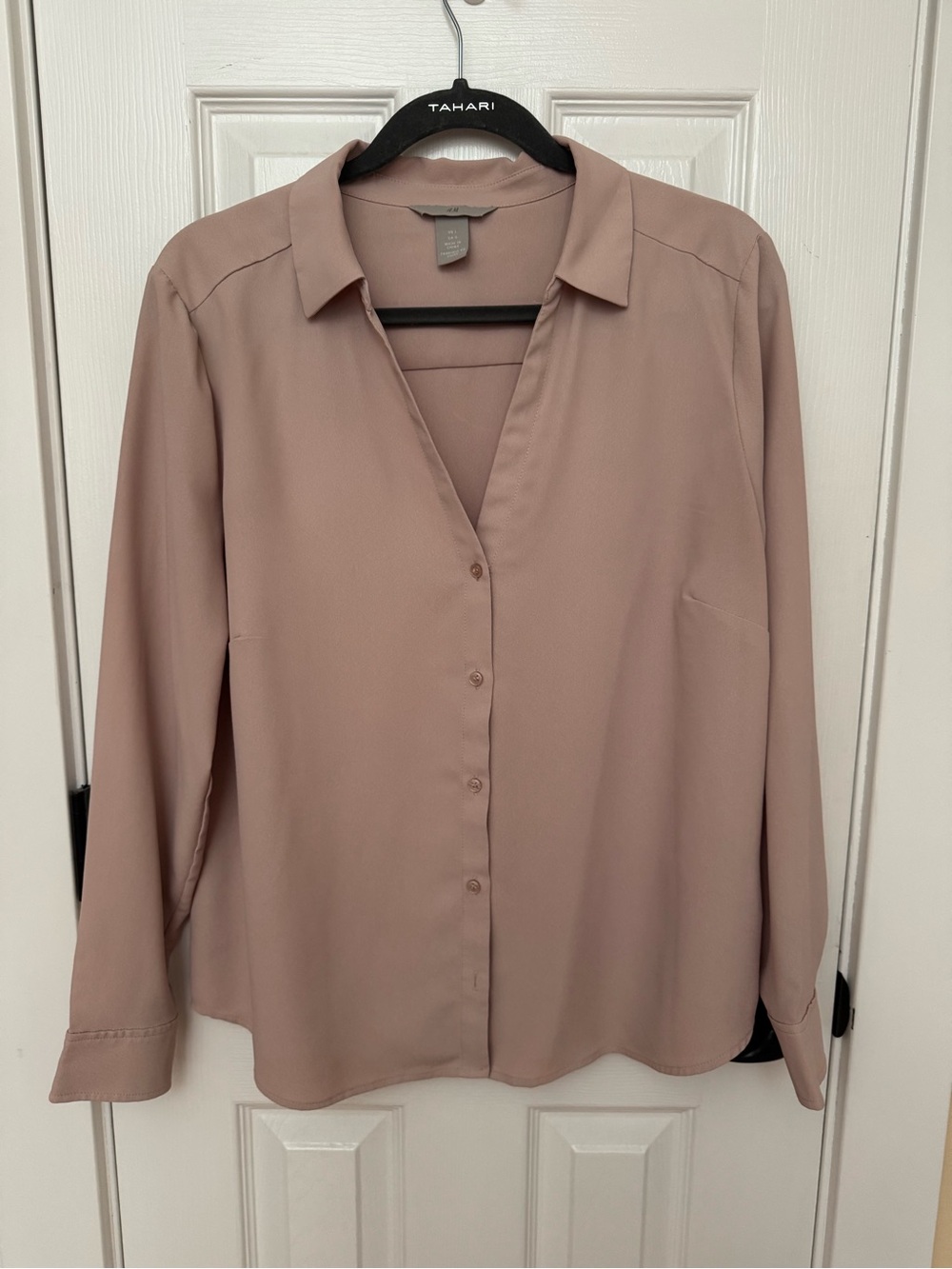 H&M Pale Blush Pink Blouse - Soft Neutral Top
